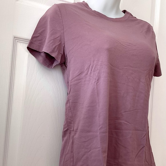 Mauve Crewneck Short Sleeve Tee - Picture 2 of 7